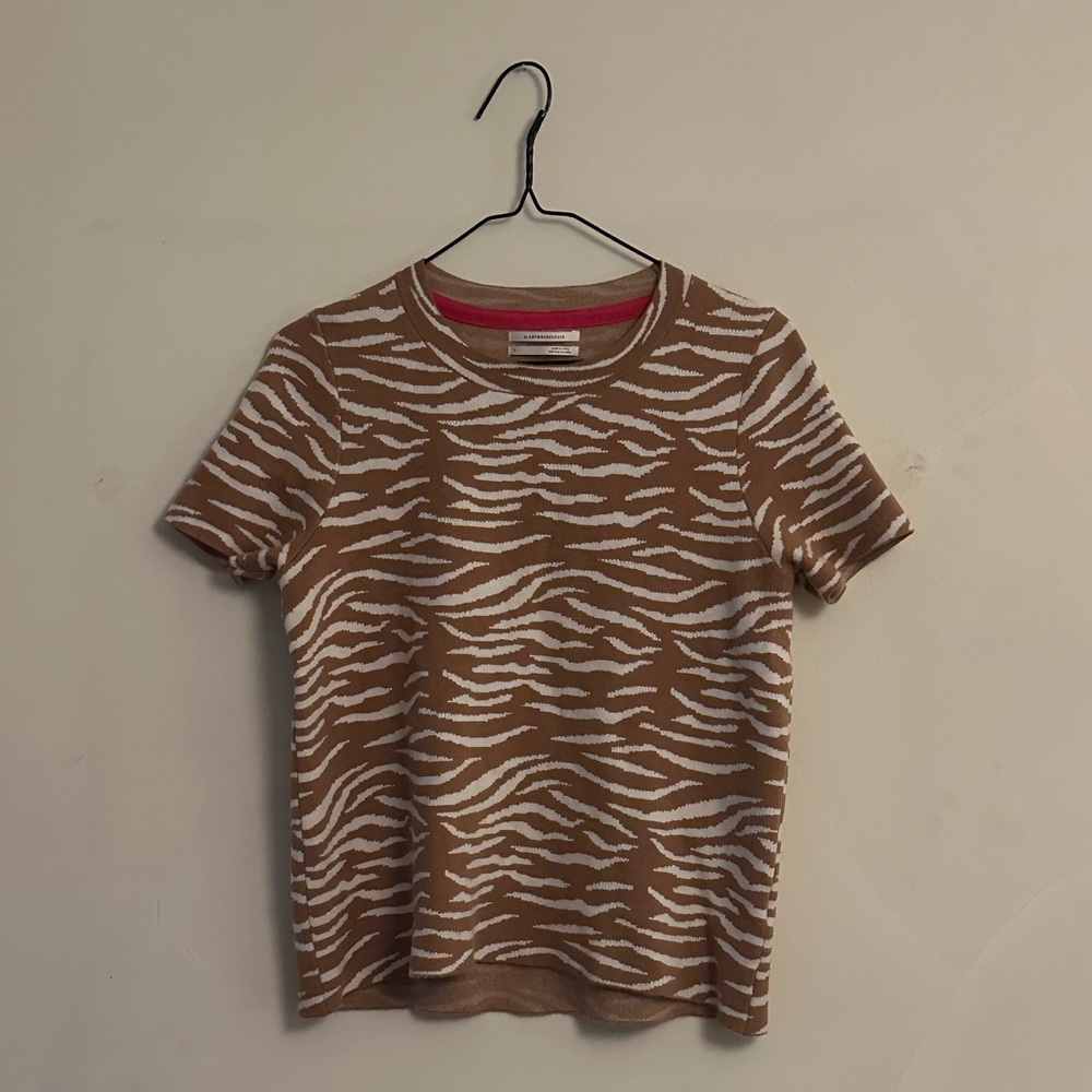 Anthropologie zebra shirt